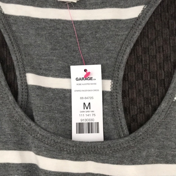 Garage Grey Stripped Racerback Dress - Picture 2 of 2